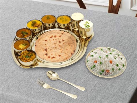 IRin By Dr WaterR Stainless Steel Maharaja Thali Gold PVD Dinner Set