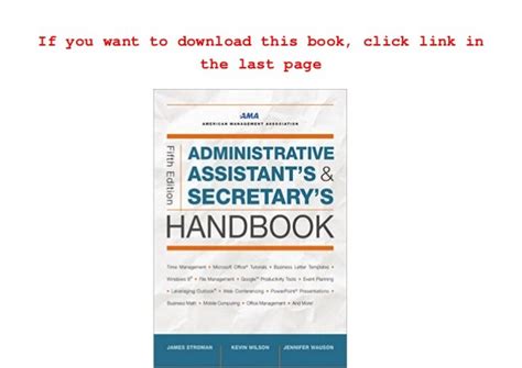 [best Books] Administrative Assistant S Secretary S Handbook Administrative Assistant S And