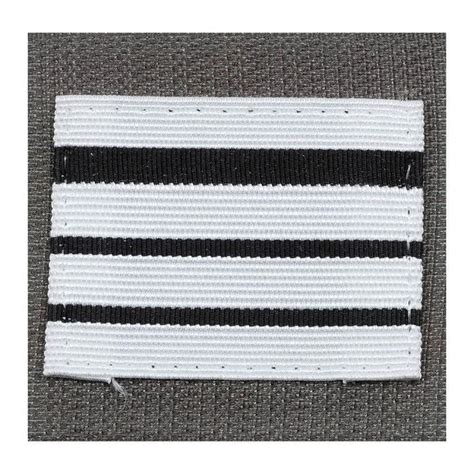 Galons Poitrine Blanc ARES Commandant 5 Cm X 5 Cm Polyester