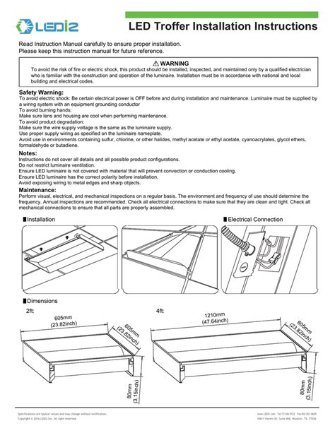 LED Torffer Installation Instructions