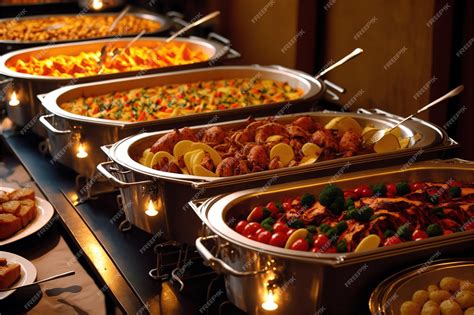 Premium Photo Buffet Food Catering Food Party Made By Aiartificial