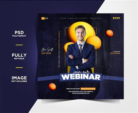 Webinar Ao Vivo De Marketing Digital Criativo E Modelos De Postagem De