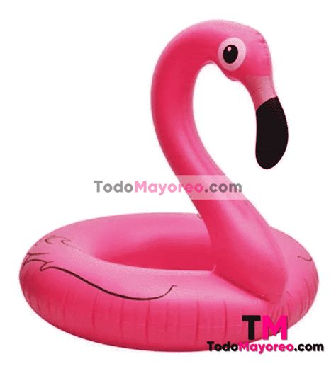 Inflable Salvavidas para Niños Flotador Flamingo 90cm Rosa accesorios