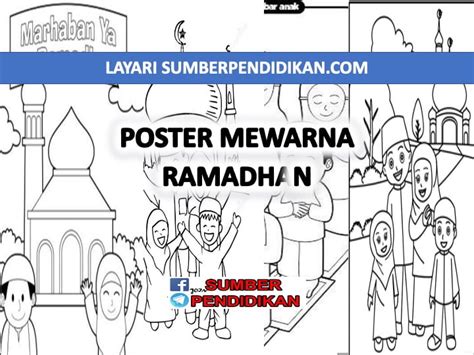 Himpunan Poster Mewarna Ramadhan