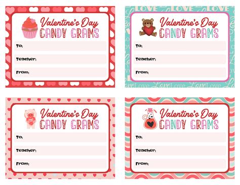 Valentines Candy Grams 10 Free Pdf Printables Printablee