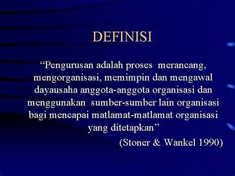 Pengenalan Kepada Pengurusan Definisi Pengurusan Empat 4 Fungsi