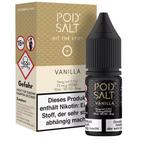 Pod Salt Vanilla Nikotinsalz Liquid Ml Mg