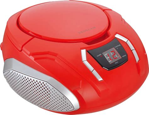 Proscan Elite Portable Cd Boombox With Amfm Radio Red