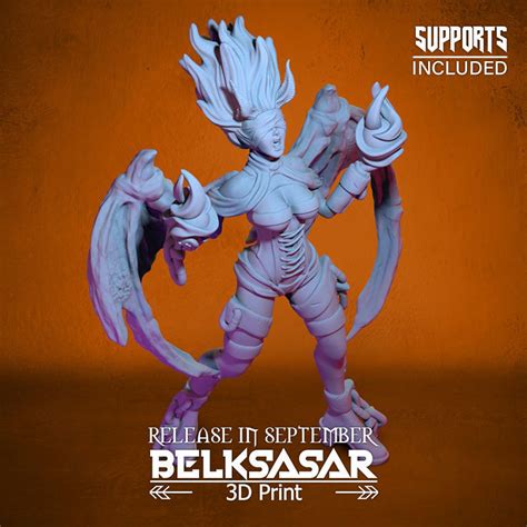 Imprisoned Demoness Normal And Nude 3D Model 3D Printable CGTrader