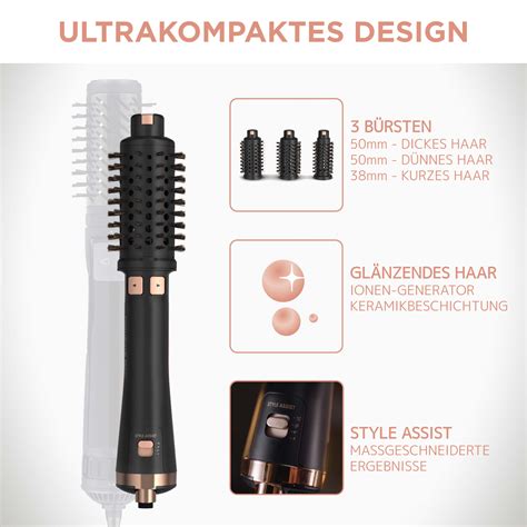 Virtuose Ultimate Experience, rotierende Warmluftbürste, trocknet und ...