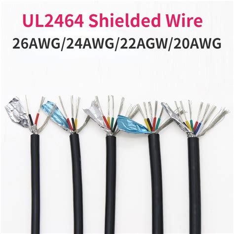 1Meter UL2464 Shielded Wire 26 24 22 20AWG Channel Audio Line Multi