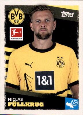 Topps Bundesliga Sticker Niclas F Llkrug Borussia