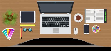 Best Graphic designer workspace Illustration download in PNG & Vector ...