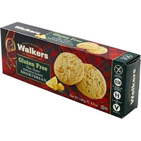 Walkers Gluten Free Pure Butter Ginger Lemon Shortbread