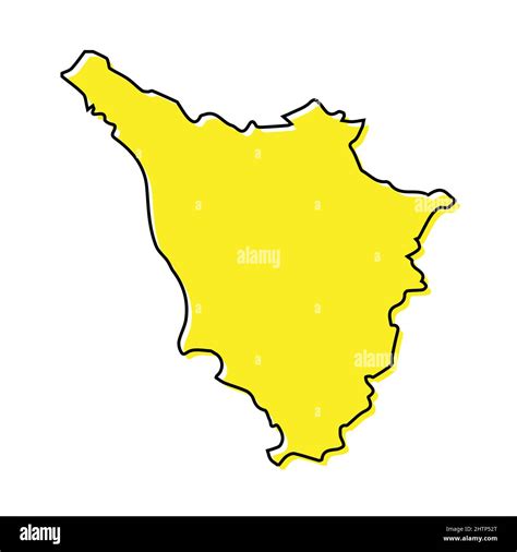 Semplice Mappa Della Toscana Una Regione D Italia Design Minimalista