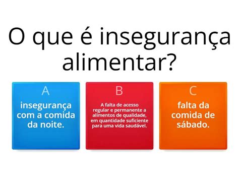 A Fome No Brasil Questionário