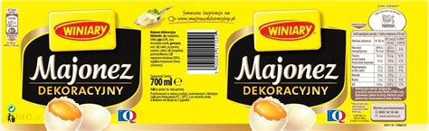 Winiary Majonez Dekoracyjny 700Ml Ceny I Opinie Ceneo Pl