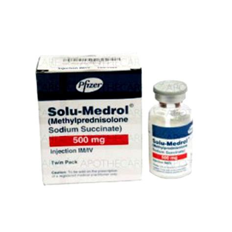 Solu Medrol 500 Mg Injection Super Health