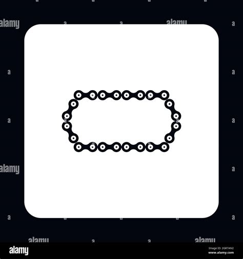 Bike Chain Icon Simple Style Stock Vector Image Art Alamy