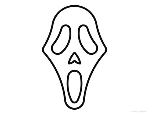 Scream Pumpkin Carving Stencil (FREE PRINTABLE)