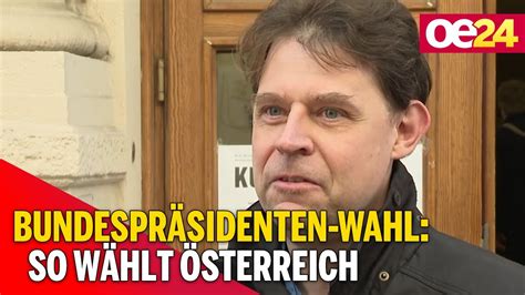 Bundespräsidenten Wahl 2022 So wählt Österreich YouTube