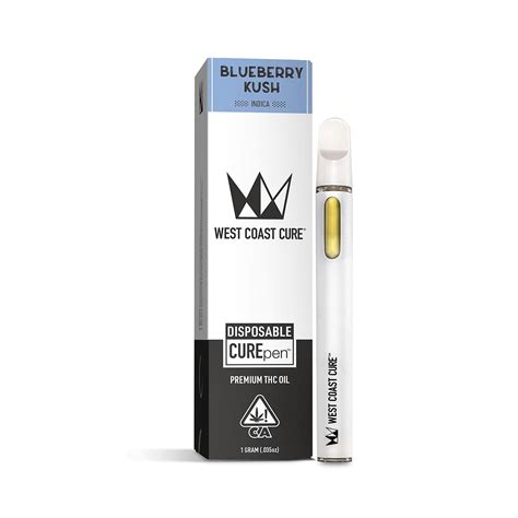 West Coast Cure Blueberry Kush Disposable Curepen 1g Leafly