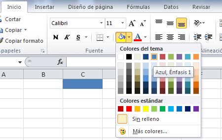 Tipos De Relleno De Una Celda Excel Total