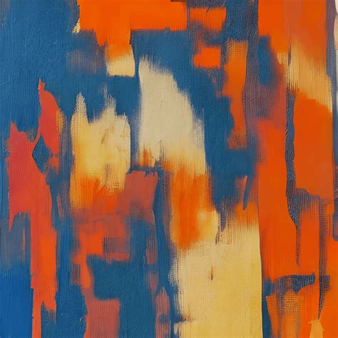 Orange Abstract Painting · Creative Fabrica