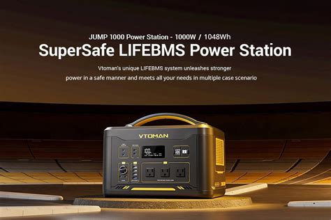 VTOMAN Jump 1000 1408Wh Portable Power Station