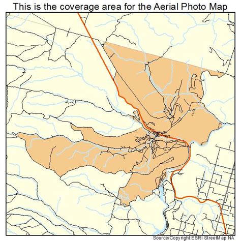 Aerial Photography Map of Warm Springs, OR Oregon