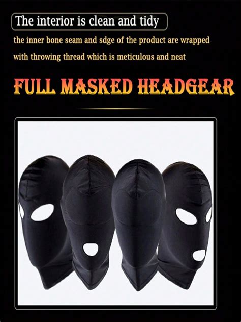 Schwarze Sm Produkte Sex Maske Kopfhaube Maske In Vier Arten Volles