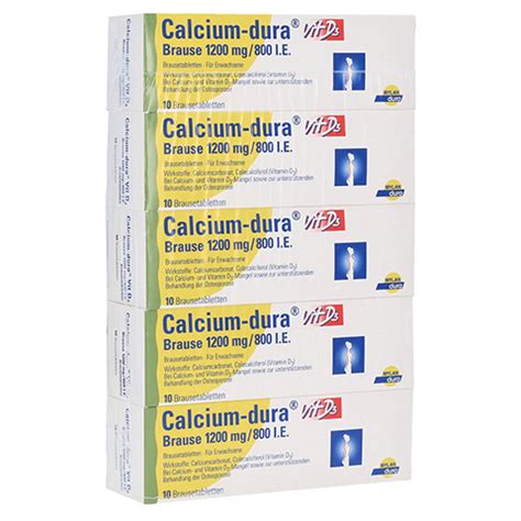 Calcium dura Vit D3 Brause 1200mg 800 I E 50 Stück N2 medpex