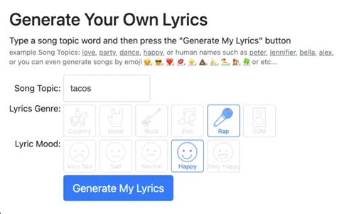 Unlocking Creativity The Best Online Ai Lyrics Generators For