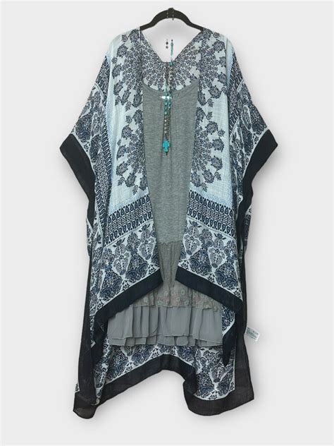 Boho Paisley Damask Gypsy Kimono Multicolor Cardigan Hippie Duster Os Fits S 3x Ebay