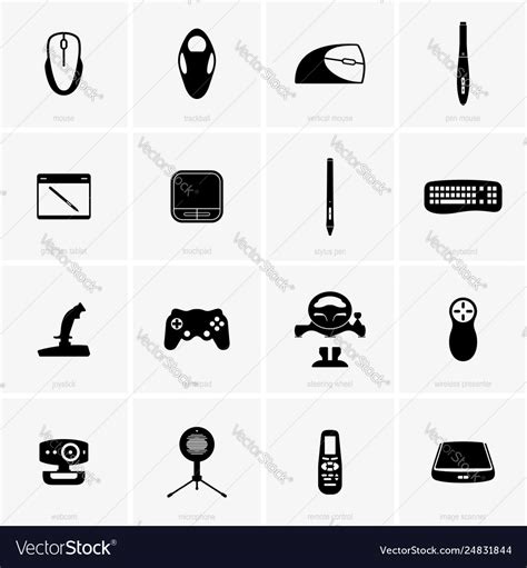 Input devices Royalty Free Vector Image - VectorStock