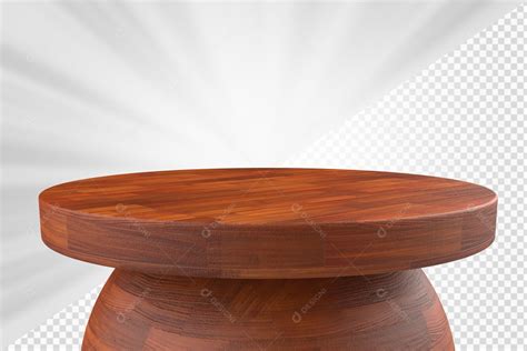 Podium Marrom Elemento 3D Para Composição PSD download Designi