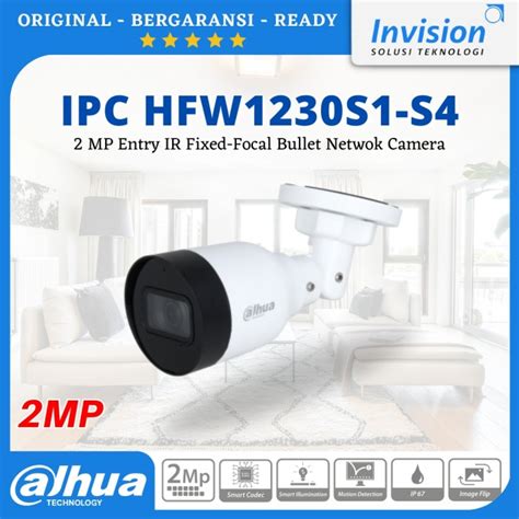 Jual DAHUA IPC HFW1230S1 S4 2MP H 265 Bullet IP Camera HFW1230S1P S4