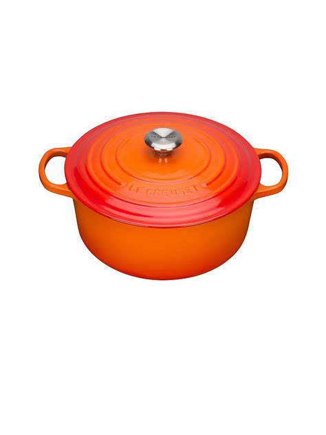 LE CREUSET Bräter rund Signature 24cm 4 2l Ofenrot orange