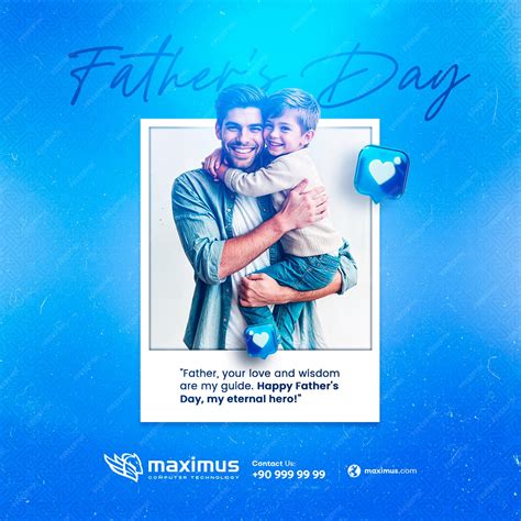 Happy fathers day instagram post | Premium AI-generated PSD