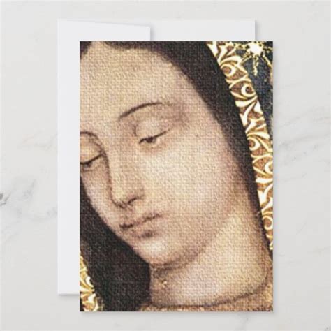 Our Lady Of Guadalupe Portrait Invitation Zazzle