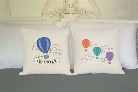 Hot Air Balloon Pillow Covers Set Of