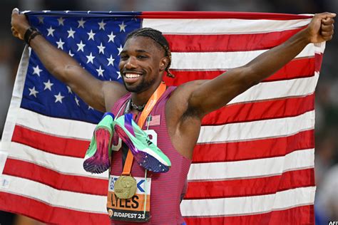 American Lyles Wins Third M Title For Rare World Sprint Double New