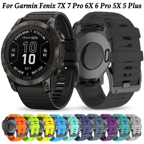 Quickfit Correa De Silicona Para Reloj Garmin Fenix X Pro Solar