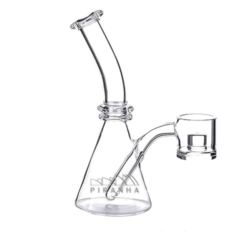 Piranha Quartz Beaker W Thick Bottom Reactor Core Banger Nail