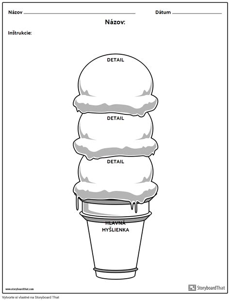 Hlavn My Lienka Zmrzlina Storyboard Od Sk Examples