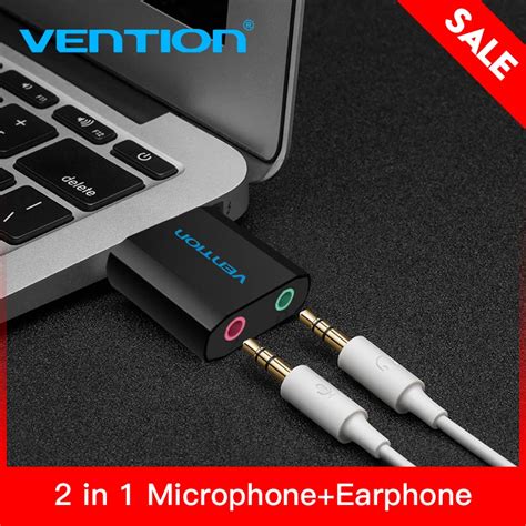 Vention Mini External USB Sound Card USB To 3 5mm Headphone Adapter