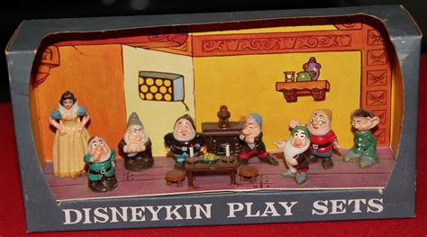 Filmic Light Snow White Archive 1960s Disneykin Figures By Marx