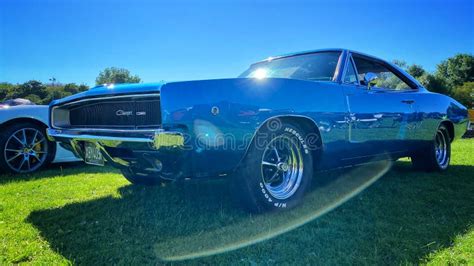 Classic Dodge Charger editorial photography. Image of restored - 241421012