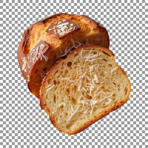 Premium PSD Freshly Baked Parmesan Bread Loaf Isolated On Transparent