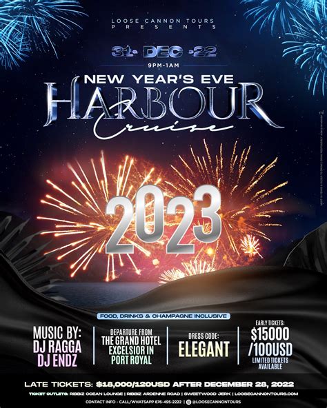 New Year's Eve Harbour Cruise Early Bird Tickets | Loose Cannon Tours